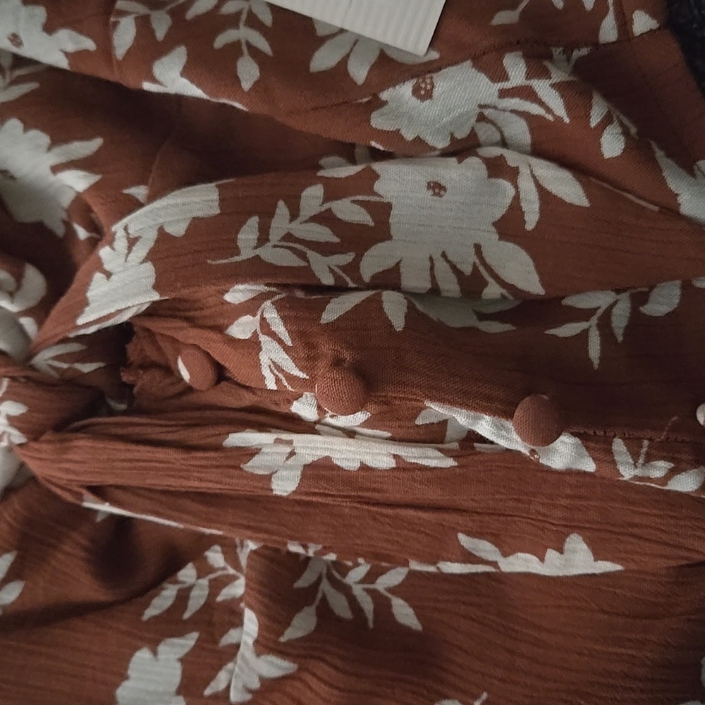 Billabong Women's Brown Floral Camisole - Picture 5 of 5